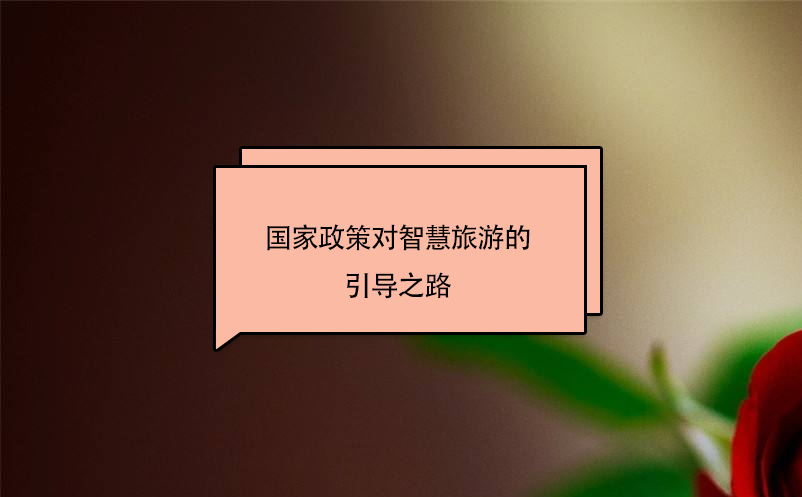 国家政策对智慧旅游的引导之路