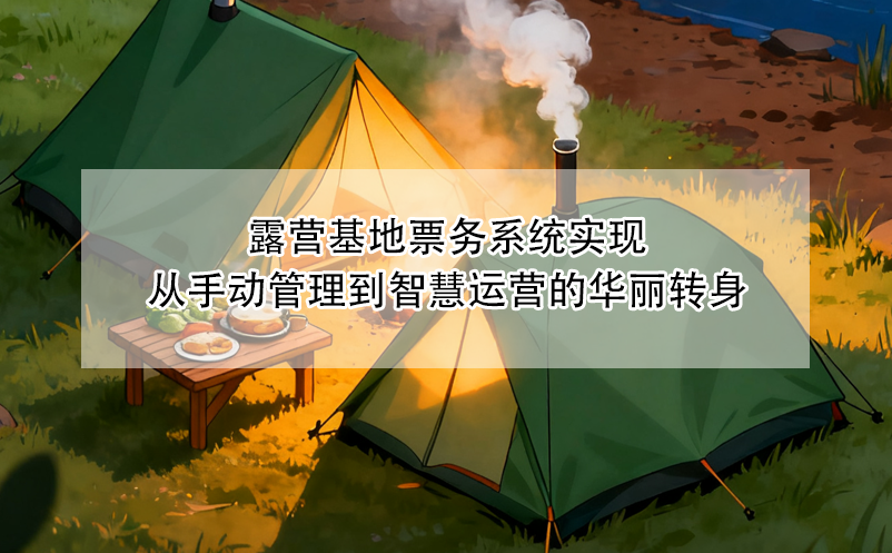 露营基地票务系统实现从手动管理到智慧运营的华丽转身